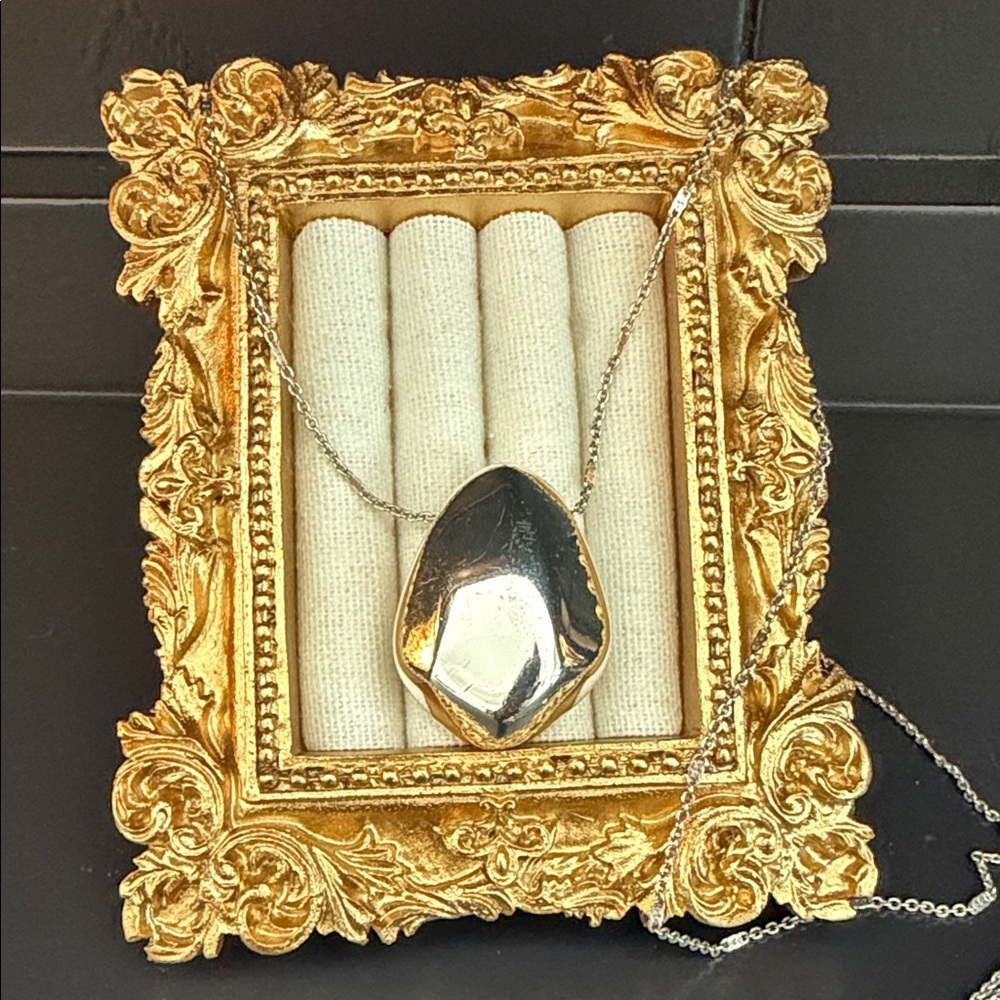 Stella & Dot Silver Statement Necklace
